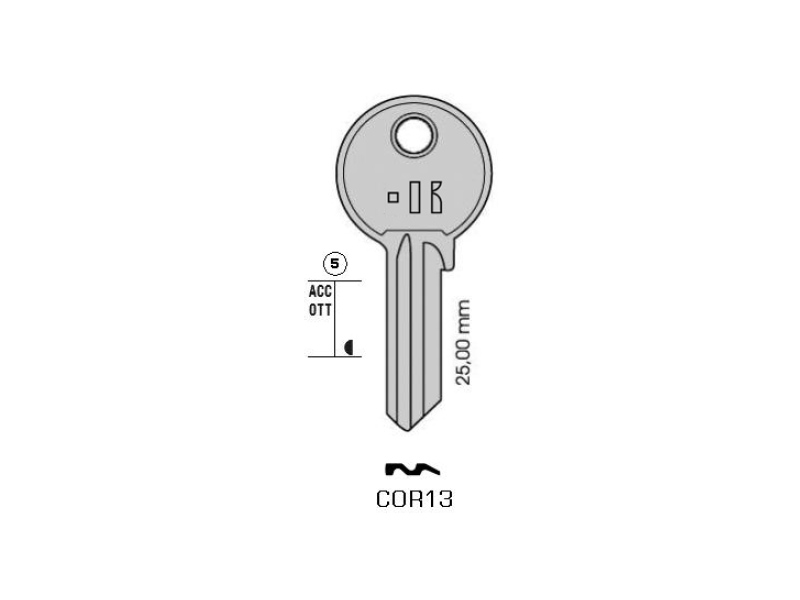 CB8-COR13/K000 CHIAVE  (100*