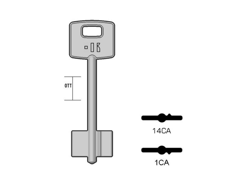 CS-1CA/K000 CHIAVE DOP.MAP.(25)