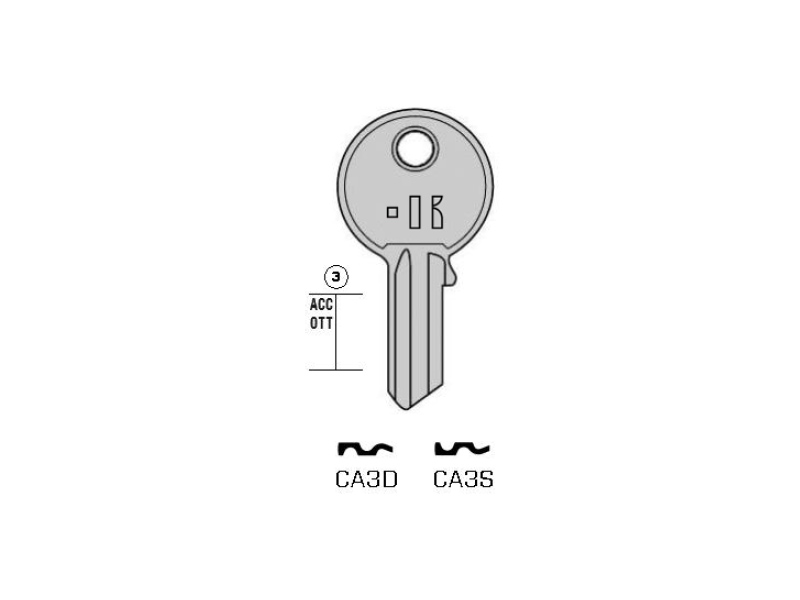 CS4-CA3D/K000 CHIAVE (100)