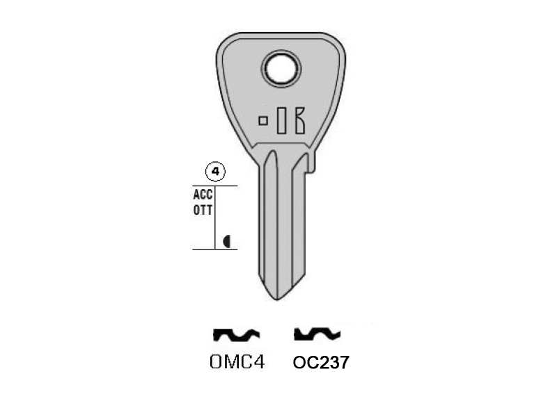 OC236-OMC4/K000 CHIAVE (100)