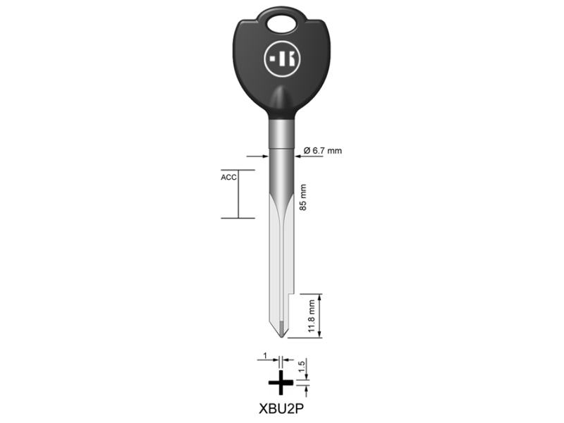 XBW2P-XBU2P/K141 CHIAVE SPILLO (25)