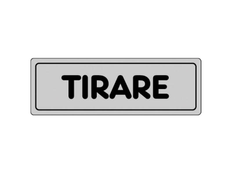 ETICHETTA ADES.ORIZZ.TIRARE