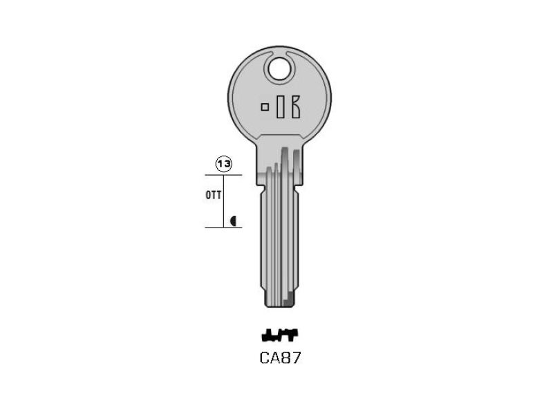 CS70-CA87/K000 CHIAVE PUNZ. (50)