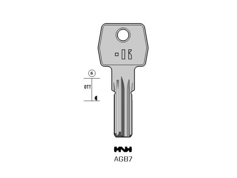 AGB7-AGB7/K000 CHIAVE PASSP. (50)