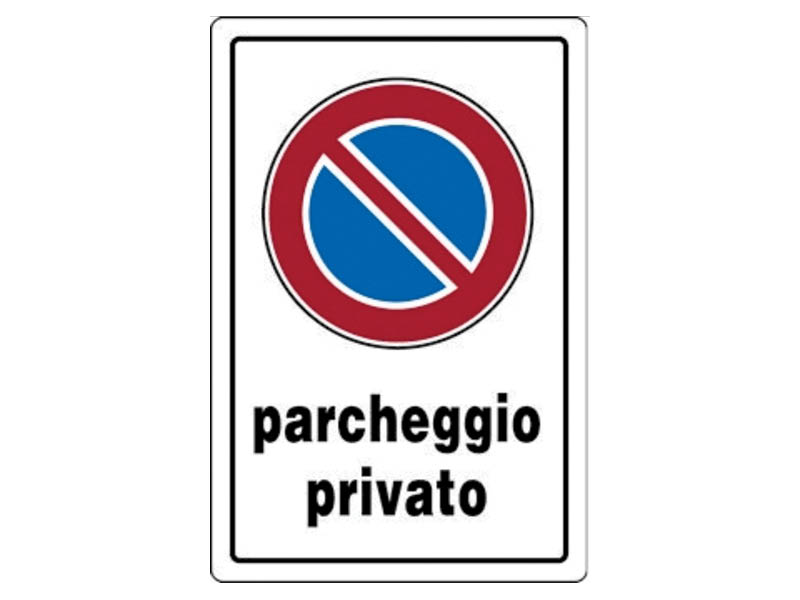 CARTELLO PARCHEGGIO PRIVATO 20X30 PVC