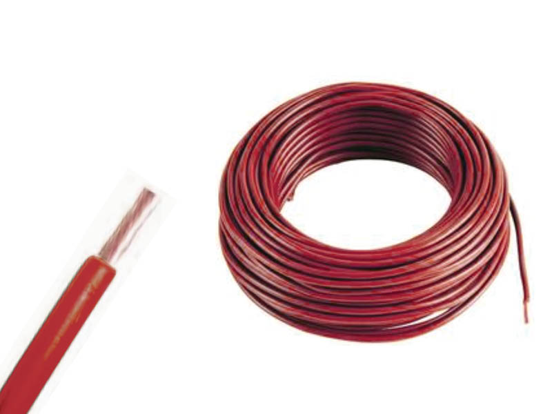 CAVO UNIP. NO7VK 1.5MM ROSSO 100MT