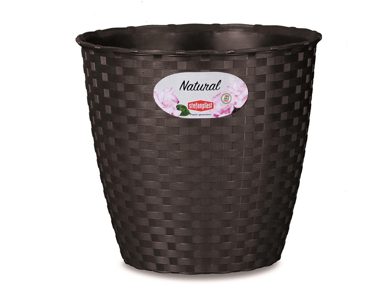 VASO NATURAL D.14 COLORE MOKA