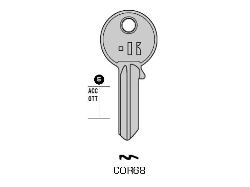 CB85-COR68/K000 CHIAVE (100)