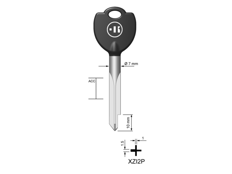 XZ2AP-XZI2P/K141 CHIAVE SPILLO  (25)