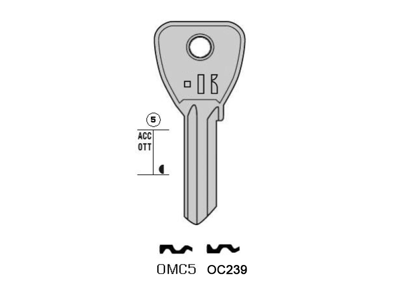 OC238-OMC5/K000 CHIAVE (100)