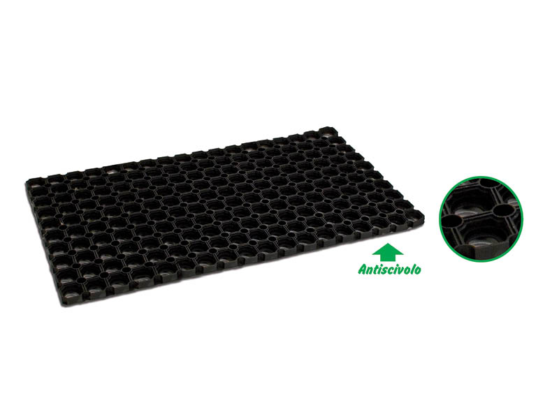 ZERBINO GOMMA NERO COMPON. 50X100 GUMMY