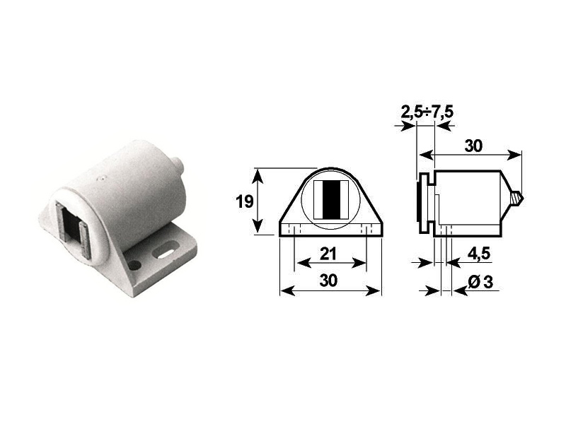 CRICCHETTO CALAMITA TONDO BIANCO (10)