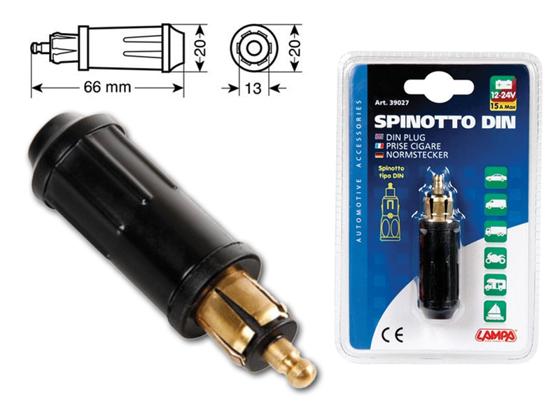 SPINA ACCENDISIGARI 12V Entra stretta