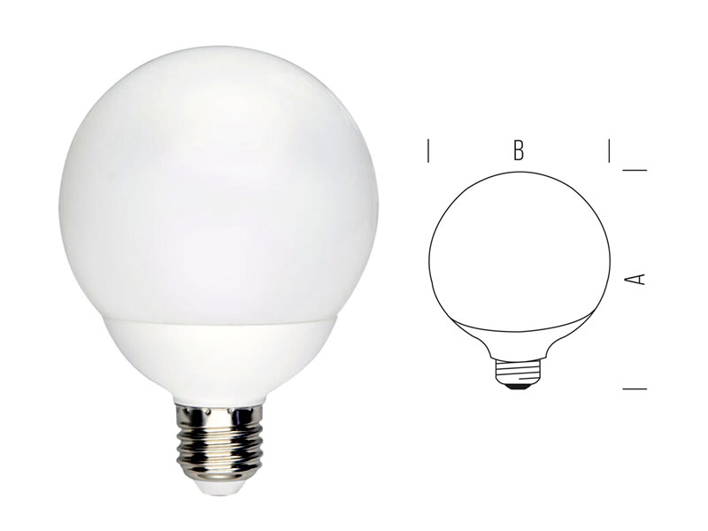 LAMPADA LED 9.5W E27 GLOBO C. 1055L