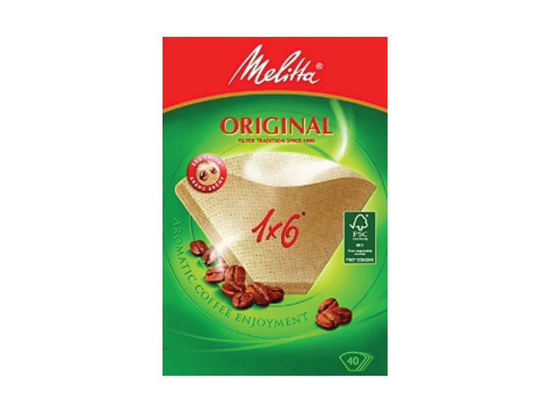 FILTRI CARTA MELITTA 40 FILTRI 1X6 22243