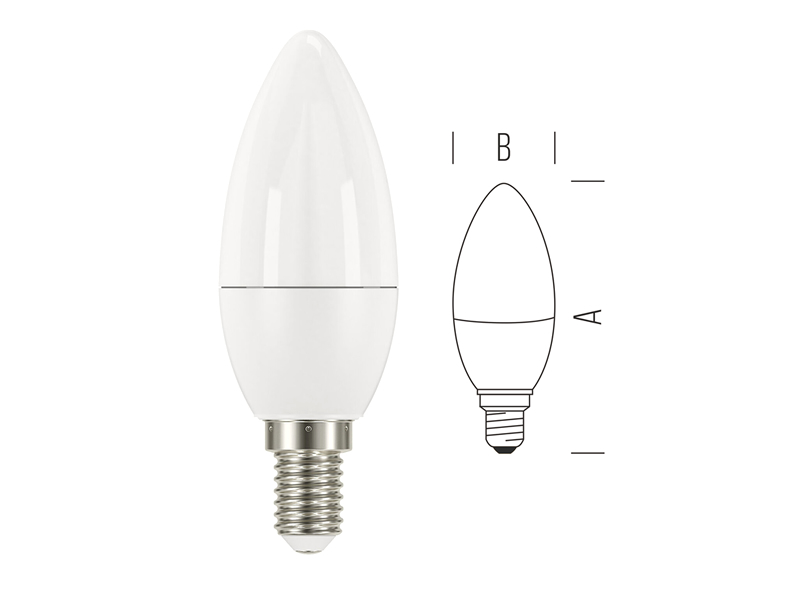LAMPADA LED OLIVA 5.3W E14 F. 470L (10
