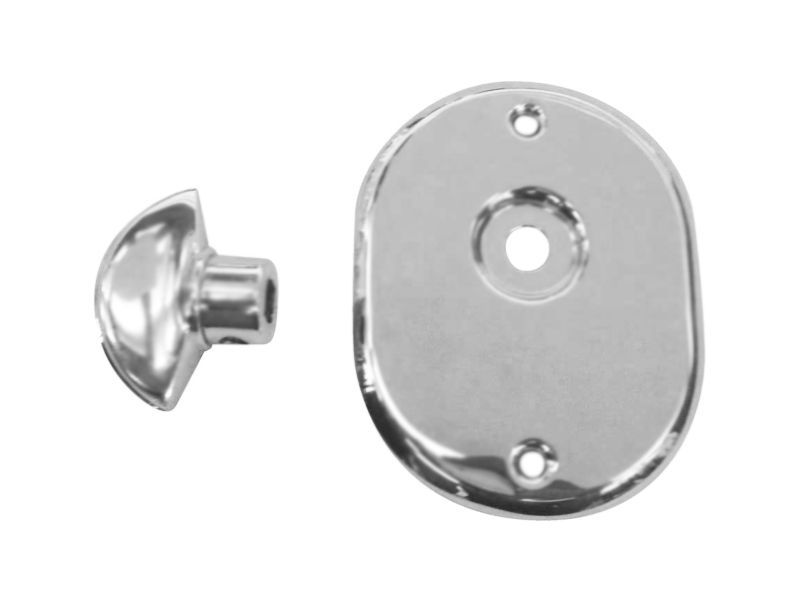 POMOLO e PLACCA X CILINDRO 2307 CROMATO