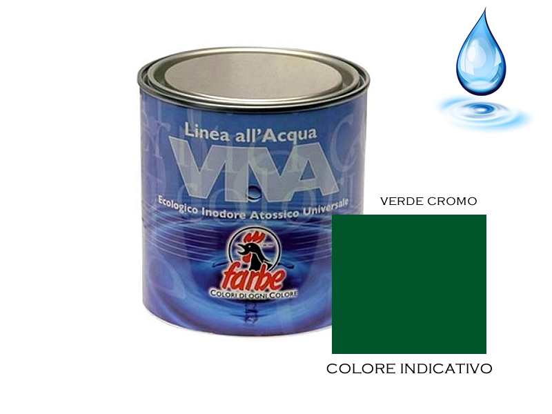 VERNICE ACQUA ML.750 VERDE CROMO 136*