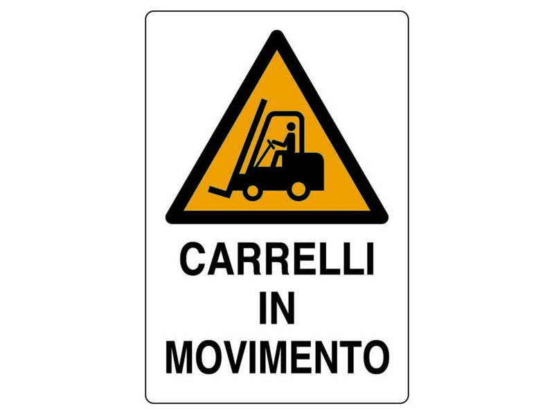 CARTELLO CARRELLI IN MOVIMENTO 20X30 ALL