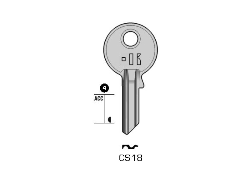 CS18-CA8/K000 CHIAVE  (100)