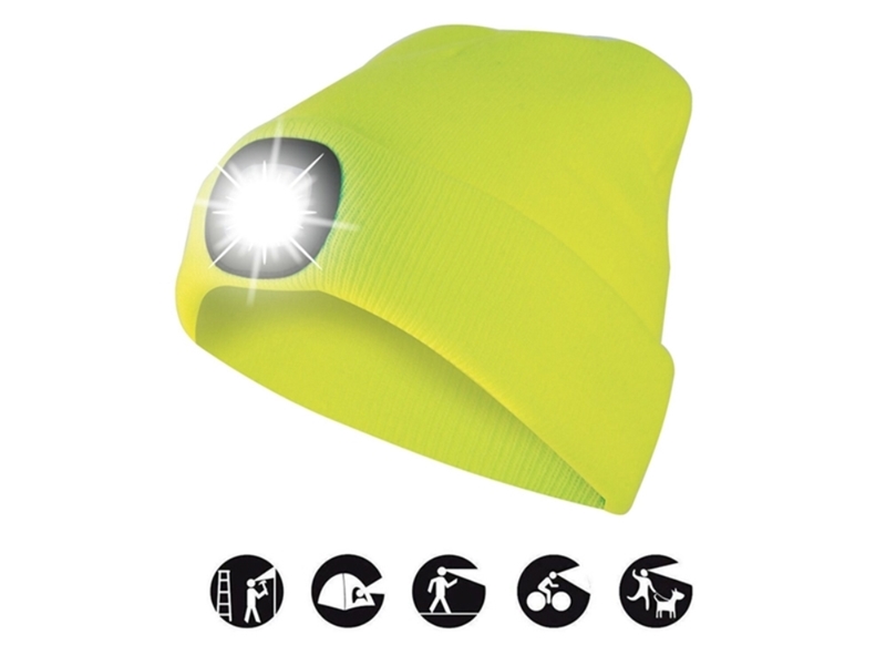 CAPPELLO INVERNALE LUCE LED LIME (6