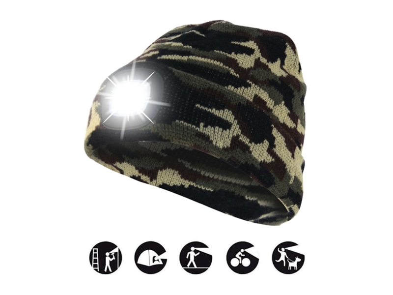 CAPPELLO INVERNALE LUCE LED CAMOUFLAGE(6