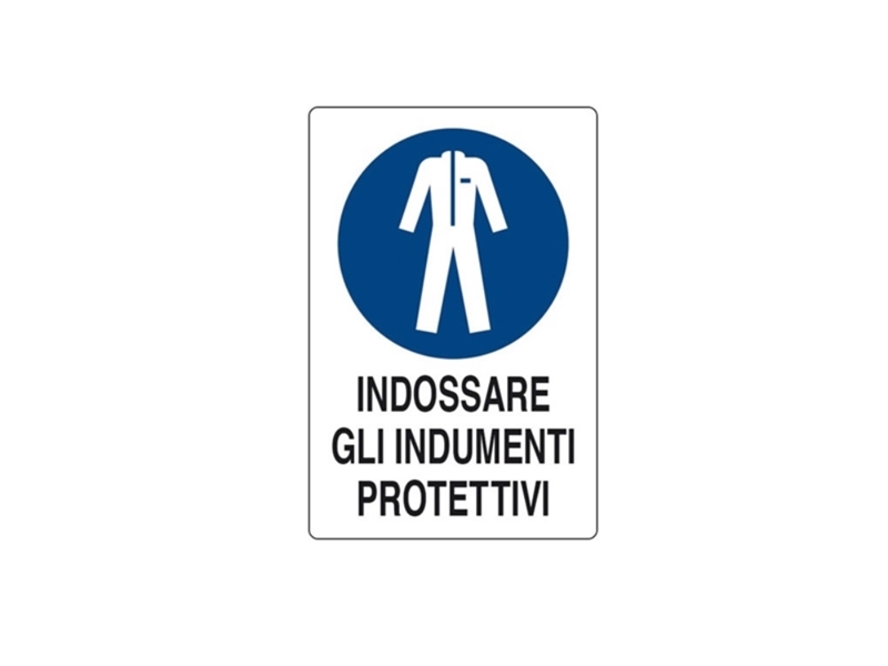 CARTELLO INDOSSARE INDUM. PROTETTIVI