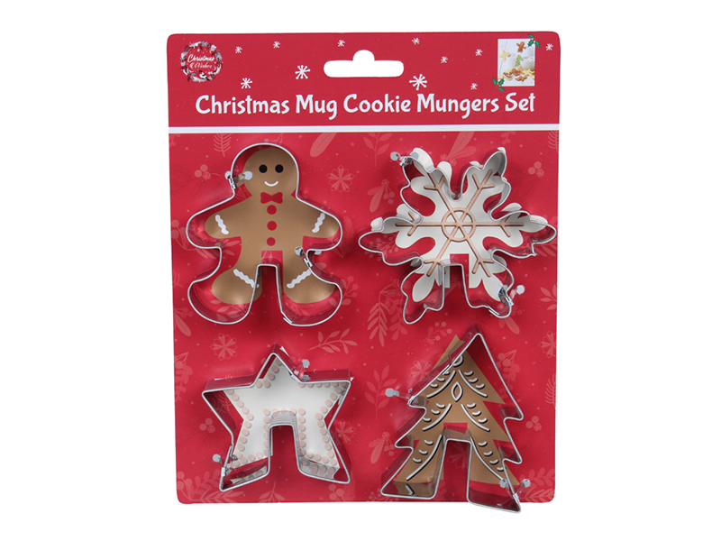 STAMPI BISCOTTI NATALE 4PZ