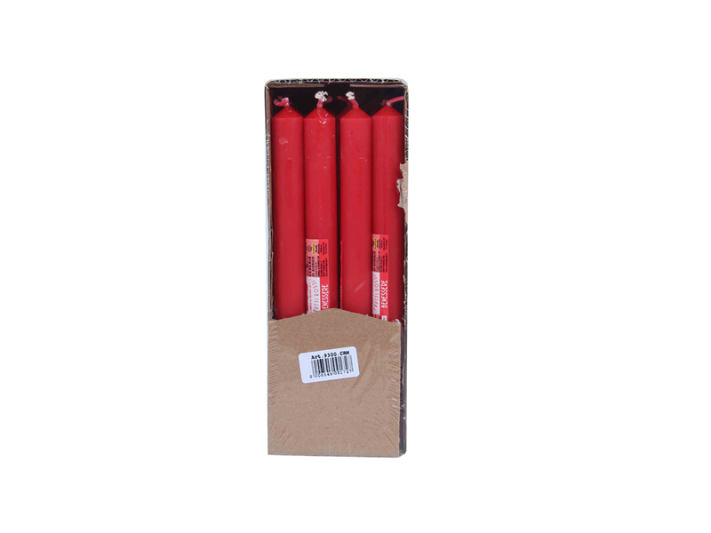 CANDELA ROSSA PROFUMATA 12p cm.20 NATALE