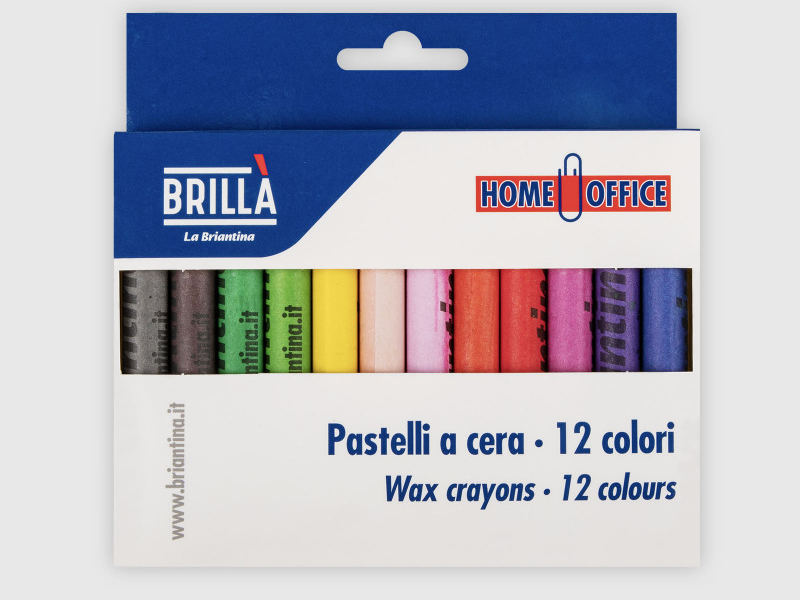 PASTELLI CERA COLORATI 12pz