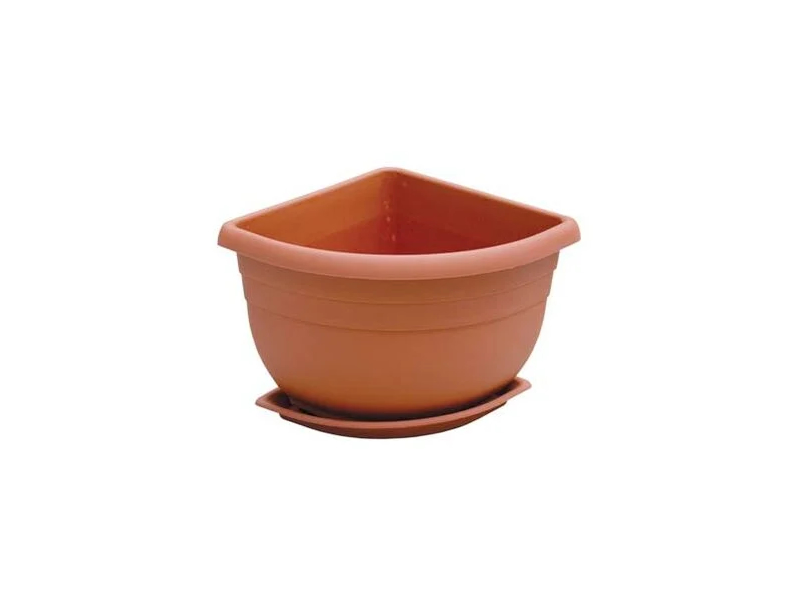 VASO GERLA ANGOLO PLAS. T.COTTA 21X21X18