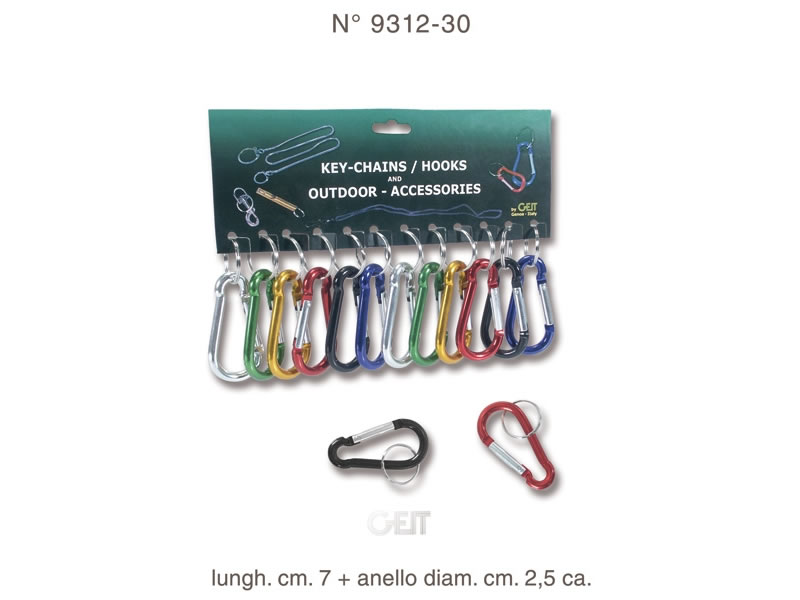 MOSCHETTONE COLOR. CM.7 CARTELLA (12pz