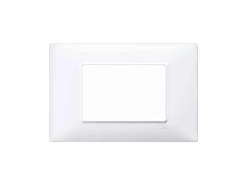 PLACCA 3 MODULI BIANCA PLANA  14653.01