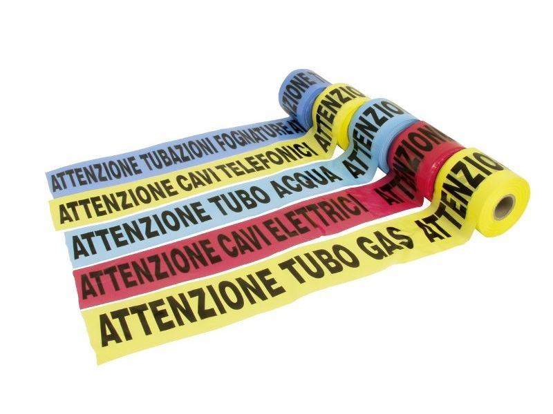 NASTRO SEGNALETICO 200MT TUBO ACQUA