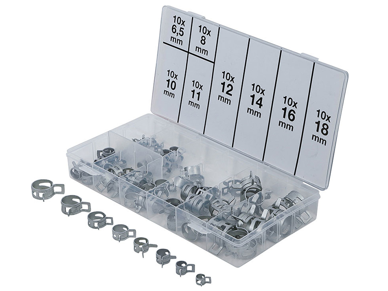 FASCETTE A MOLLA 80pz ASSORTITE  BGS9475