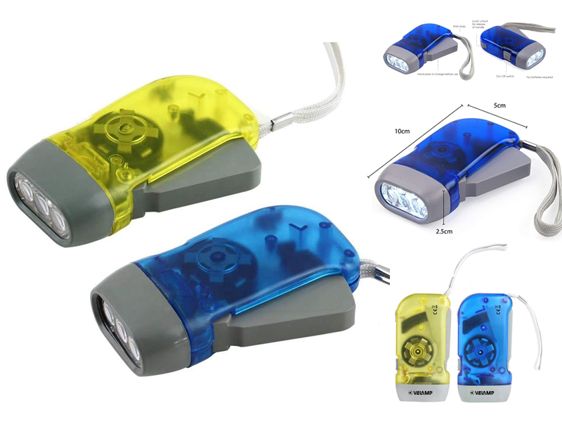 TORCIA A DINAMO RICARICABILE 10Lm (Exp12