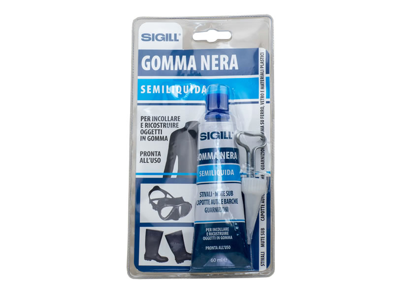 COLLA GOMMA NERA ML.60  01235
