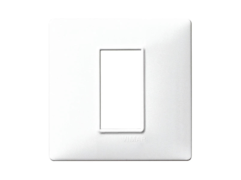 PLACCA 1 MODULO PLANA BIANCA 14641.01