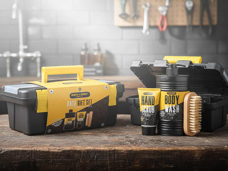 CASSETTA REGALO DETERGENTE-SPAZZOL-SCRUB