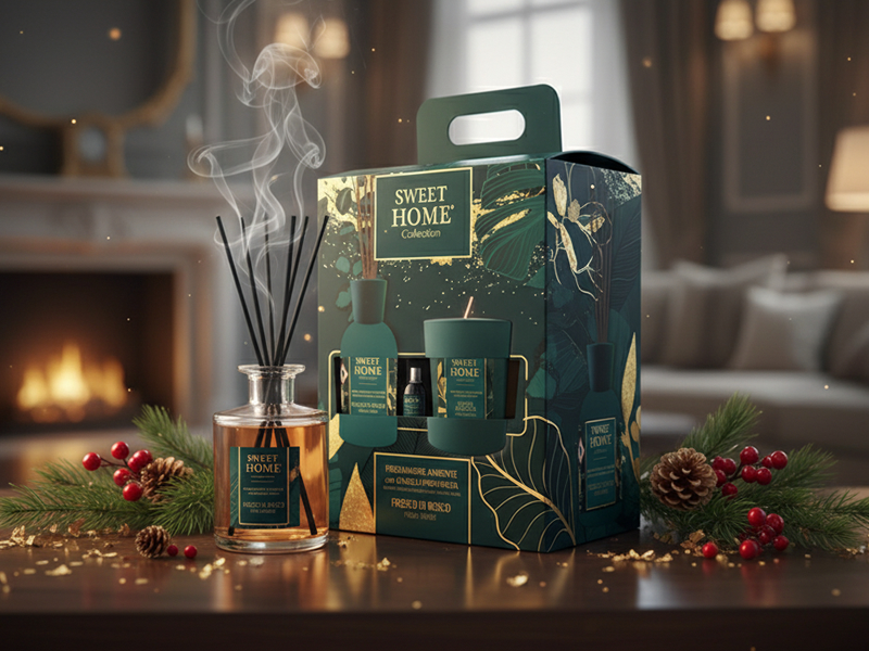 PROFUMATORE BASTONCINI+CANDELA BOSCO