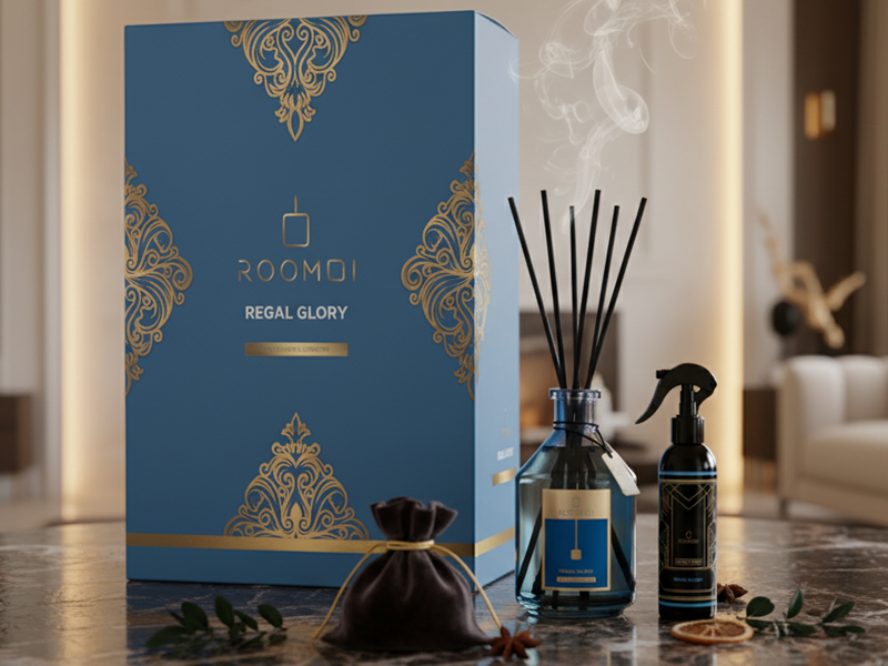 COFANETTO PROFUMATORE+DIFFUSORE BLU