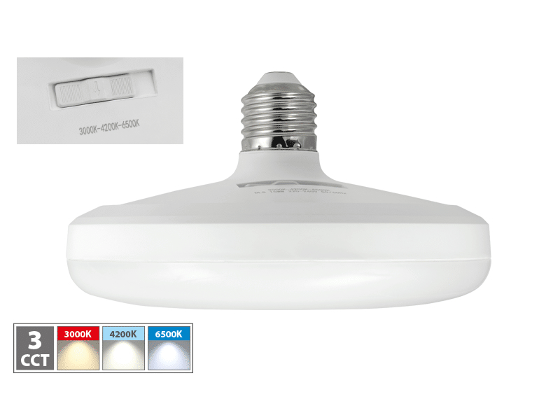 LAMPADA CIRCOLINA LED E27 15W D.14 CCT3
