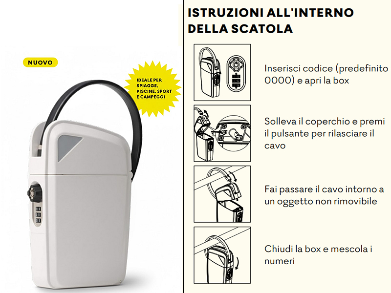 CASSETTA SICUREZZA COMBIN. BEACH  J020