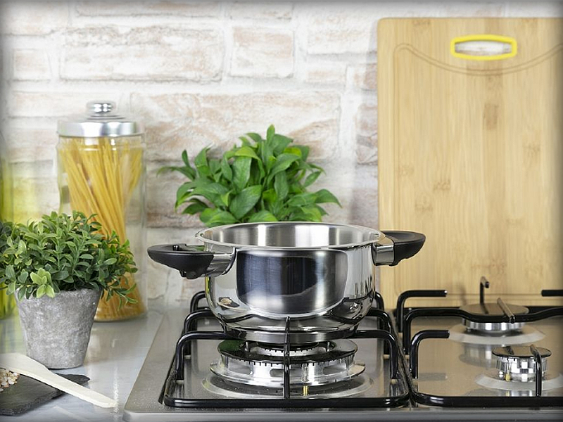 TEGAME ACCIAIO INOX 24CM 2MANICI